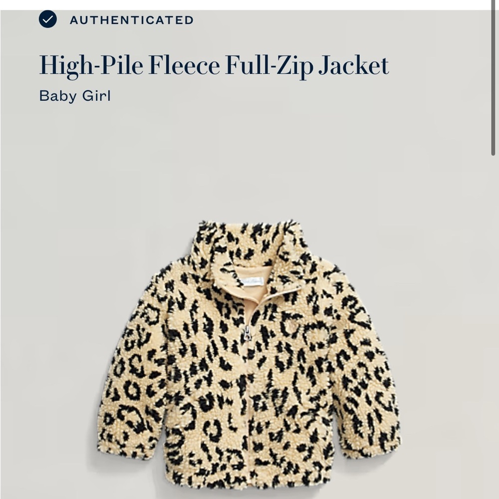 Ralph Lauren Cream and Black Fleece Jacket